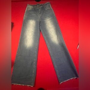 Source Unknown Dark Blue Flare Jeans